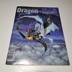 The Dragon Magazine Issue 111 July 1986 vintage D&D